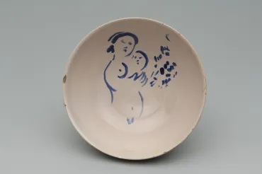 Ida Chagall’s wedding service: bowl 3: Motherhood, 1951, Ceramic by Marc Chagall